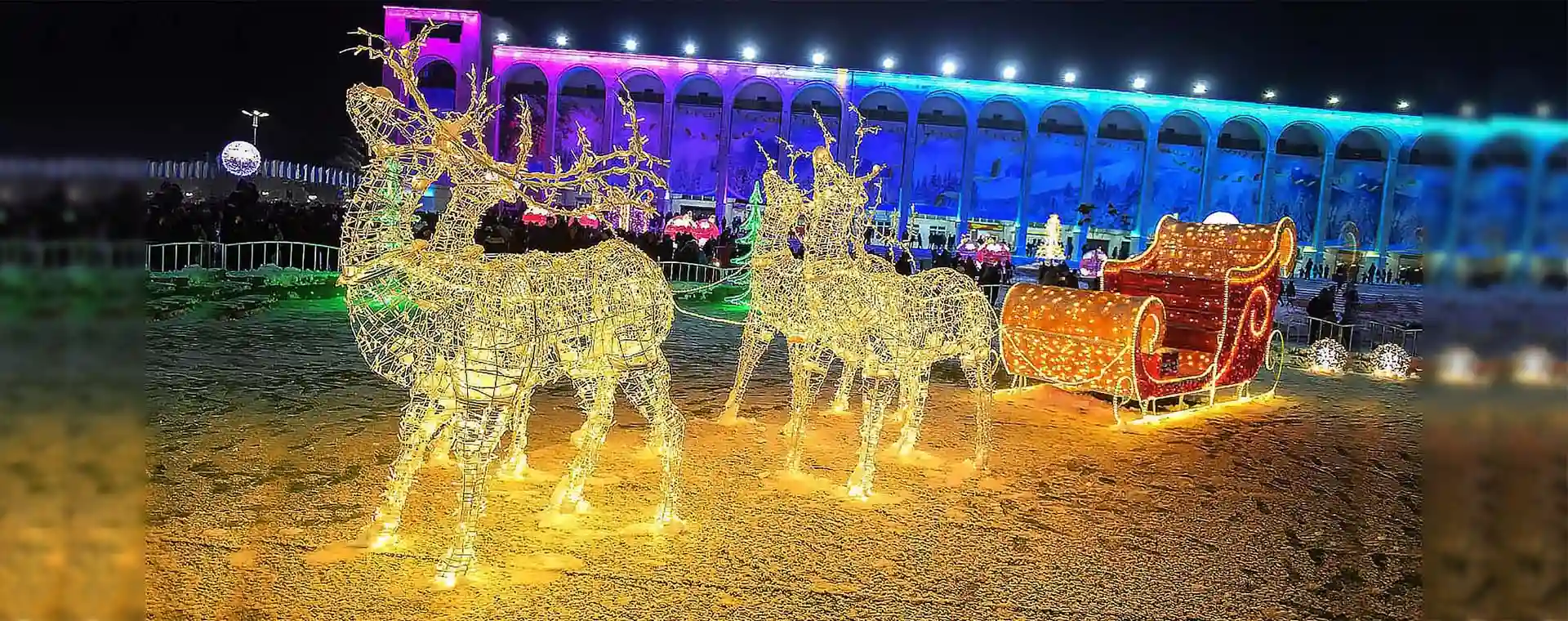 Новогоднее украшение площади Ала- Тоо, 2016-2017г.