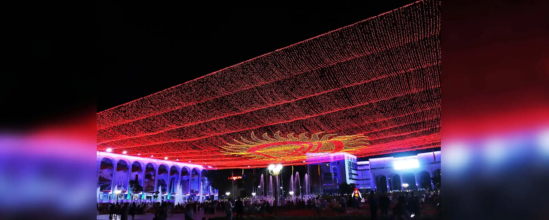 Праздничное оформление Площади Ала- Тоо, 2017г.
